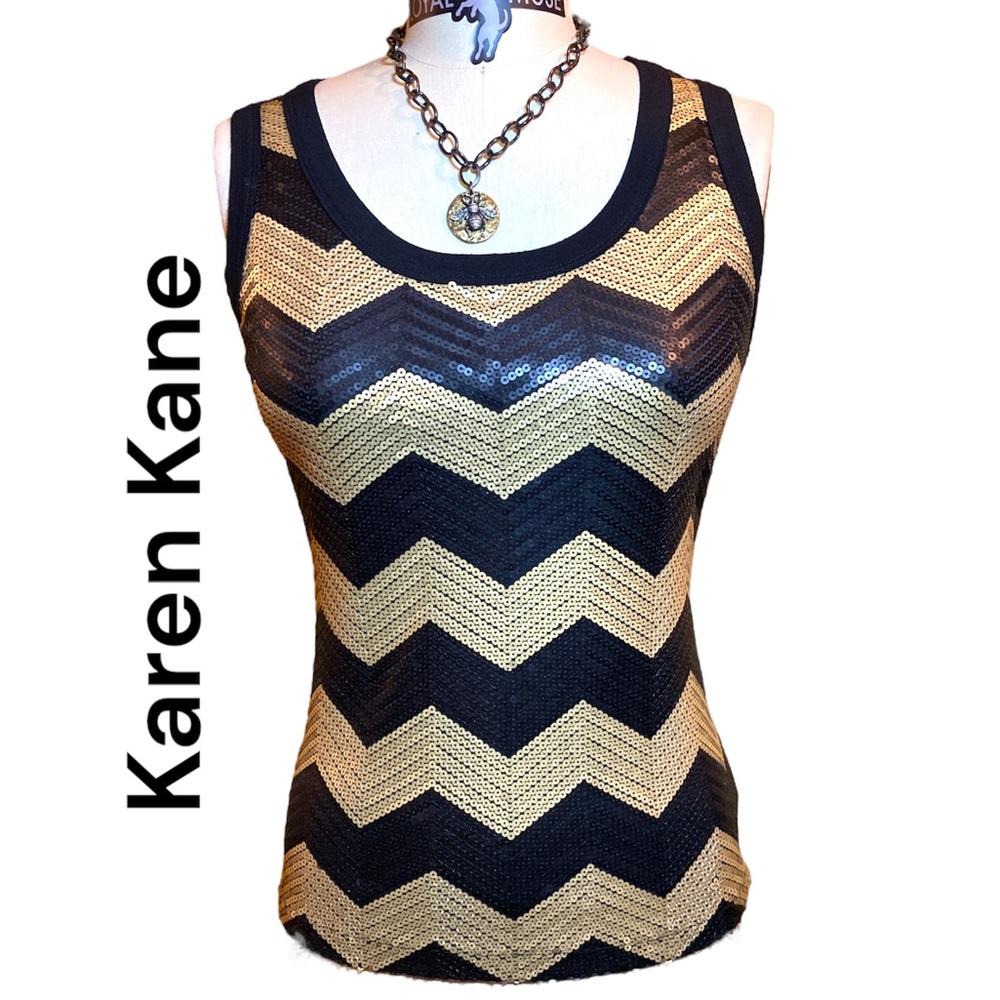 💛🖤 Sequences Knit Tank Top | Very Fitted